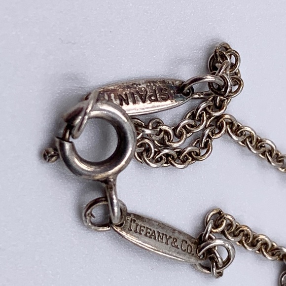 Authentic Tiffany & Co 925 Silver Elsa Peretti Large (27mm) Open Heart Necklace - Picture 8 of 10